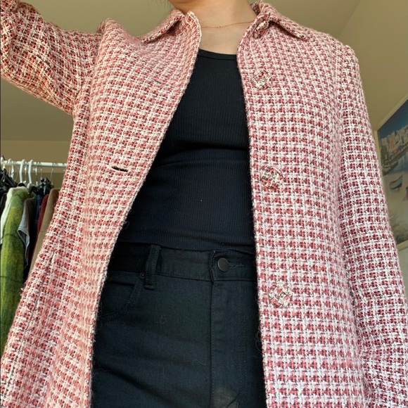 90s Nine West Pink Blush Over Coat Fall/Winter - Picture 5 of 5